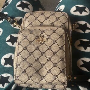 Elegant Beige Patterned Women Bag